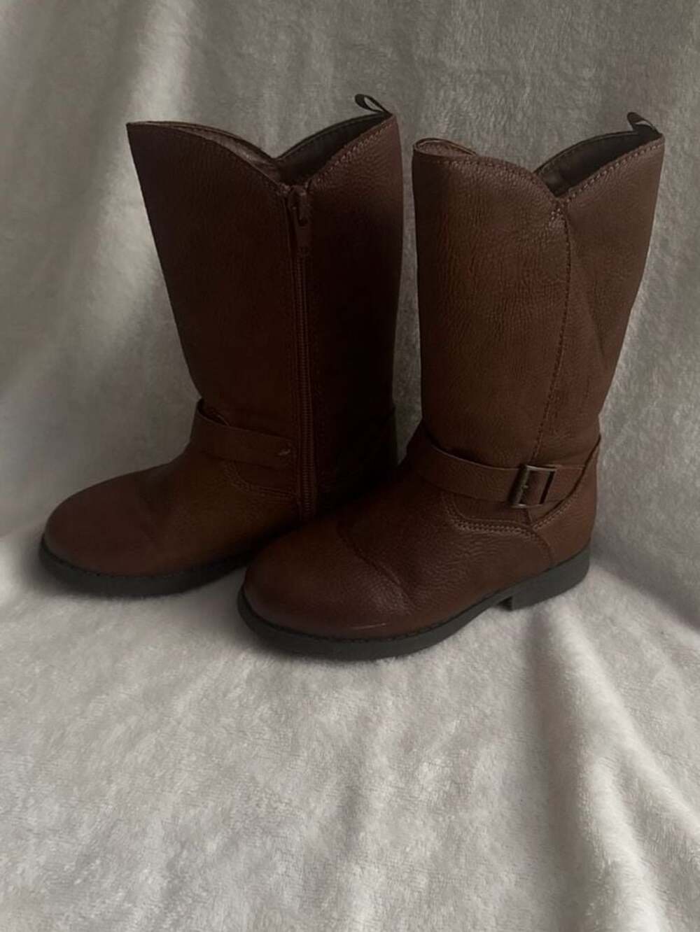OshKosh B'gosh Toddler Girls Lumi Chocolate Brown Mid-Calf Riding Boots